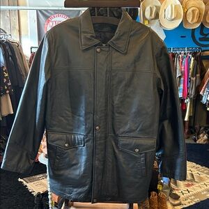Men's Black Leather Jacket